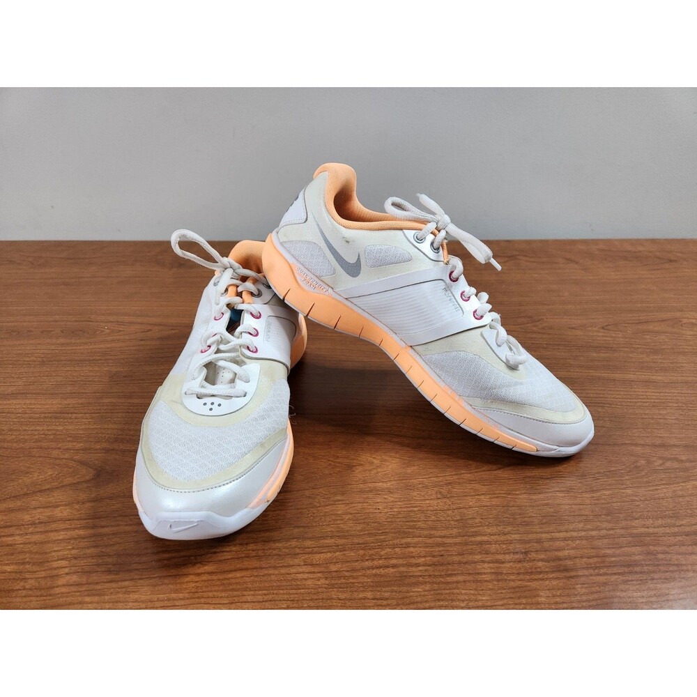 Nike Free XT Womens Flywire Running Training Shoes Gray & Orange Size 9.5